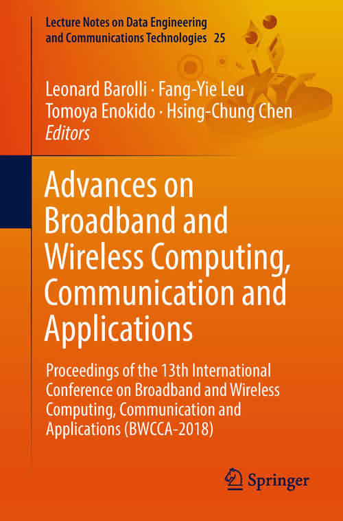 Book cover of Advances on Broadband and Wireless Computing, Communication and Applications