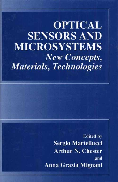 Book cover of Optical Sensors and Microsystems: New Concepts, Materials, Technologies (2000)