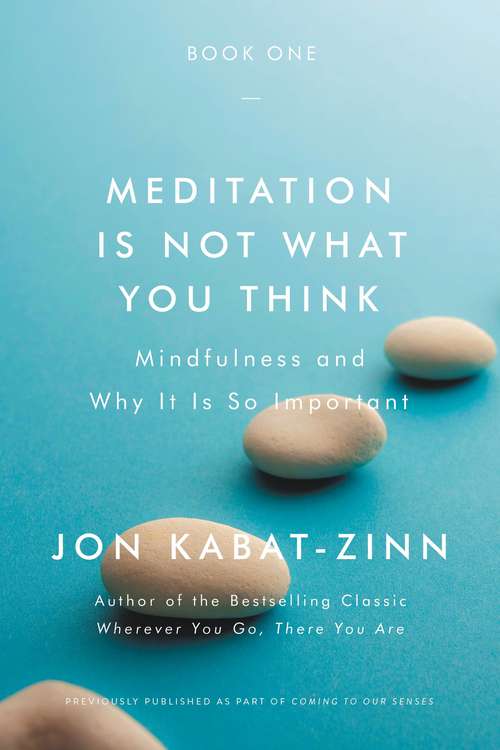 Book cover of Meditation Is Not What You Think: Mindfulness and Why It Is So Important