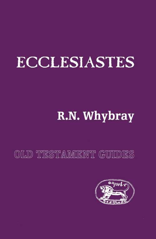 Book cover of Ecclesiastes (Old Testament Guides)