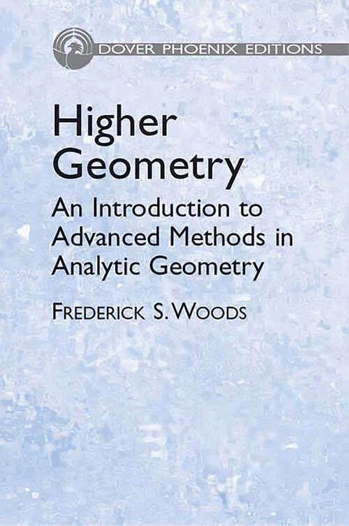 Book cover of Higher Geometry: An Introduction to Advanced Methods in Analytic Geometry