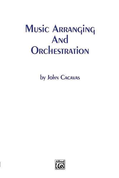 Book cover of Music Arranging And Orchestration