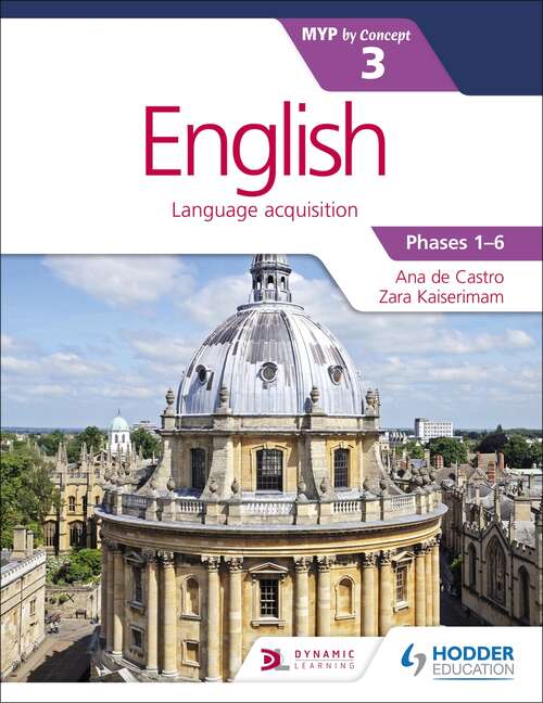 Book cover of English for the IB MYP 3