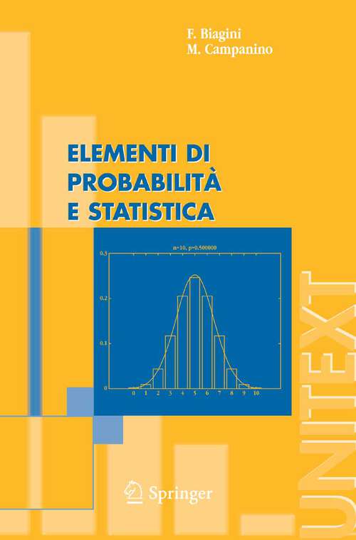 Book cover of Elementi di Probabilità e Statistica (2006) (UNITEXT)