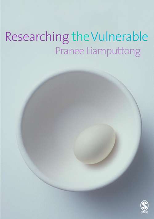 Book cover of Researching the Vulnerable: A Guide to Sensitive Research Methods
