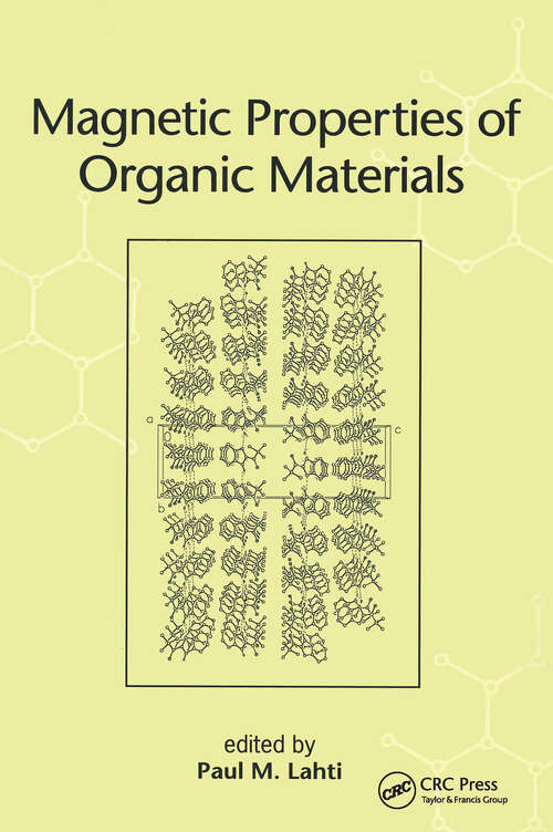 Book cover of Magnetic Properties of Organic Materials