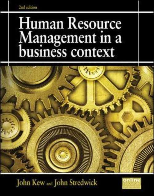 Book cover of Human Resource Management in a Business Context
