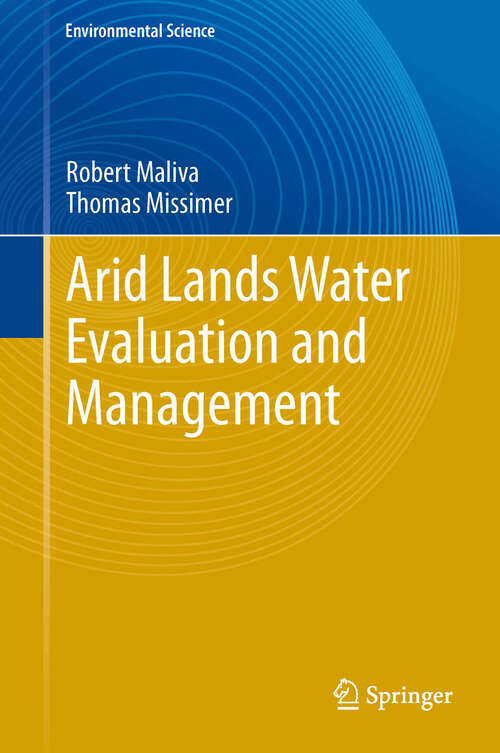 Book cover of Arid Lands Water Evaluation and Management (2012) (Environmental Science and Engineering)