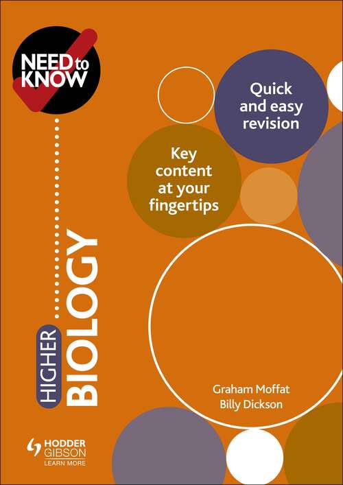Book cover of Need to Know: Higher Biology: Higher Biology Epub