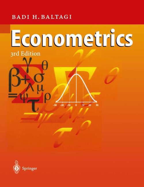 Book cover of Econometrics (3rd ed. 2002)