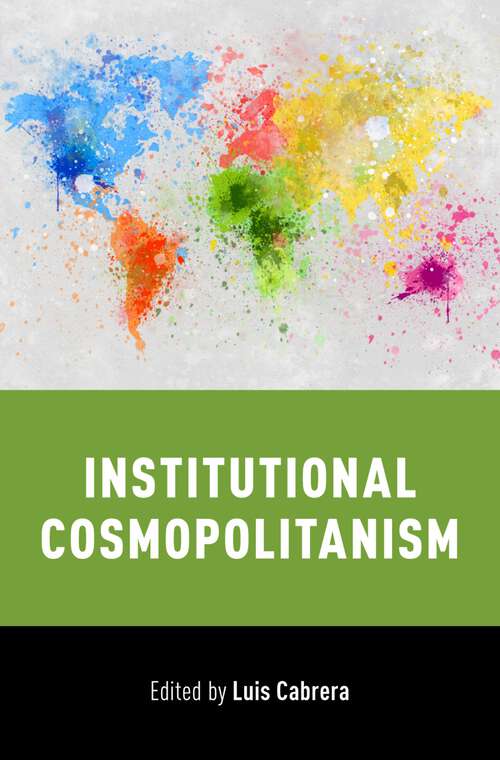 Book cover of Institutional Cosmopolitanism