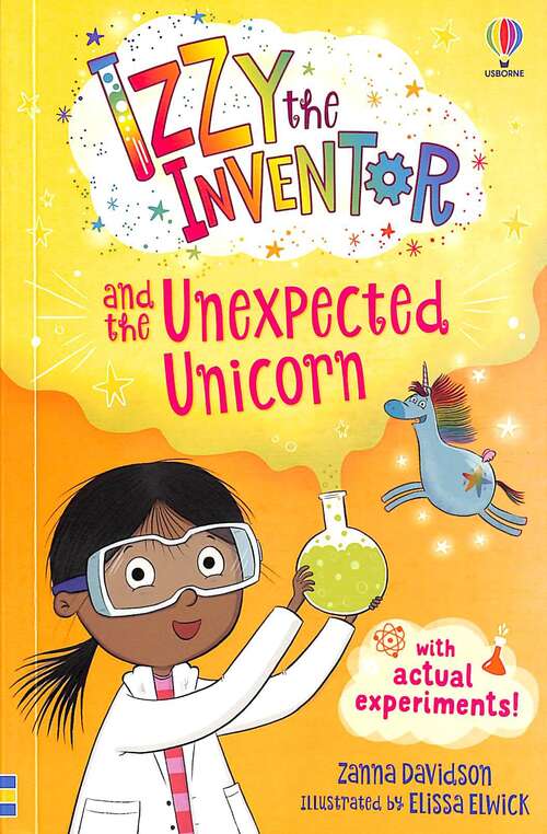 Book cover of Izzy the Inventor and the Unexpected Unicorn