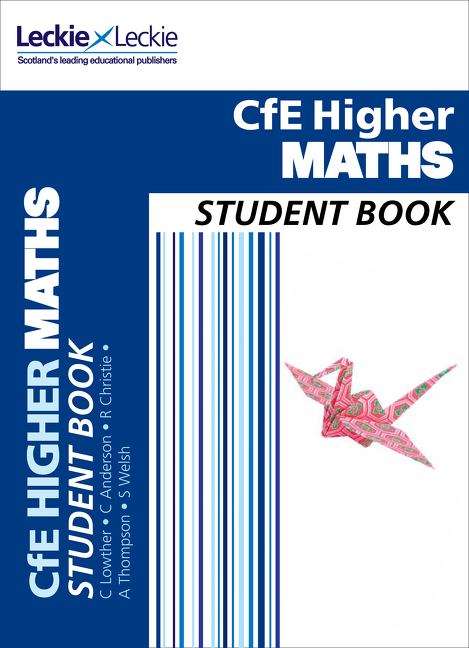 Book cover of CfE Higher Maths Student Book (PDF)