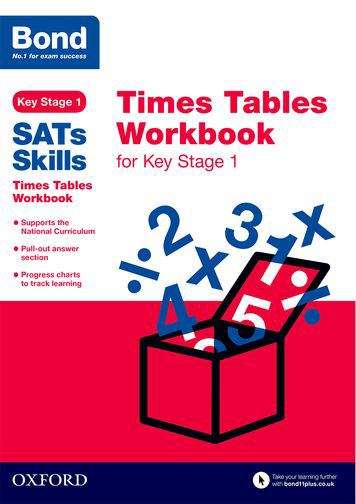 Book cover of Bond SATs Skills: Times Tables Workbook for Key Stage 1
