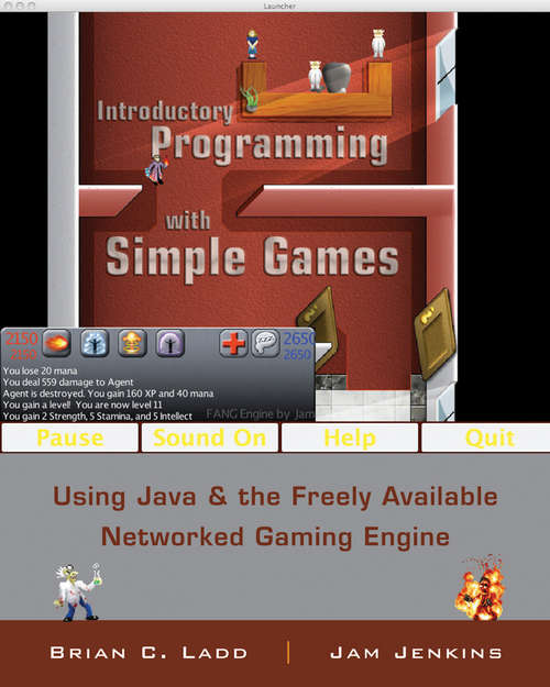 Book cover of Introductory Programming with Simple Games: Using Java and the Freely Available Networked Game Engine