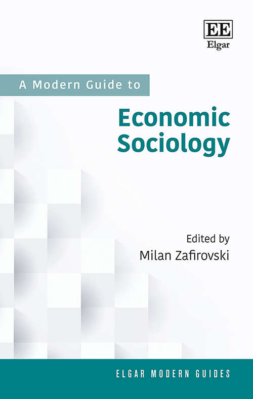 Book cover of A Modern Guide to Economic Sociology (Elgar Modern Guides)