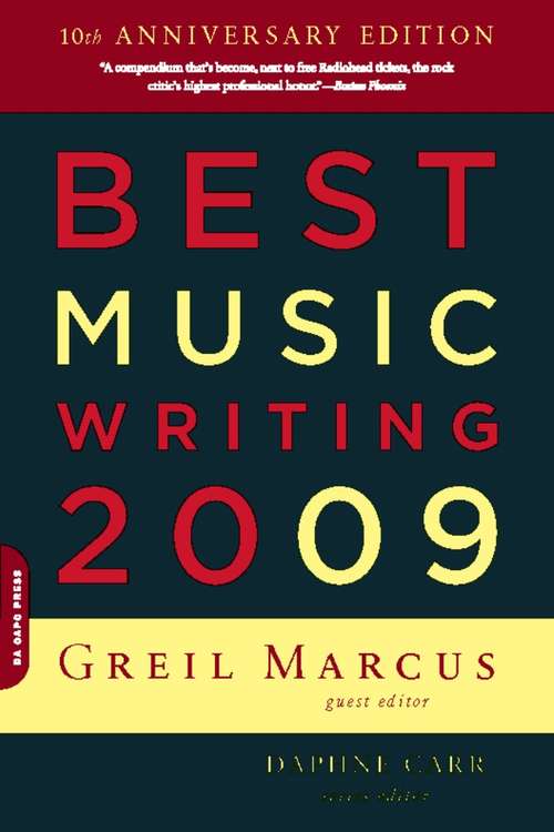 Book cover of Best Music Writing 2009