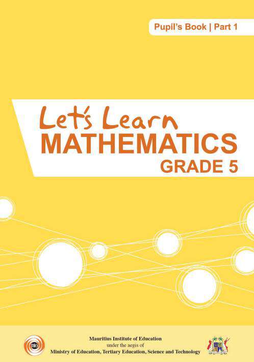 Book cover of Let's Learn Mathematics Part-1 - Pupil's Book class 5 - MIE