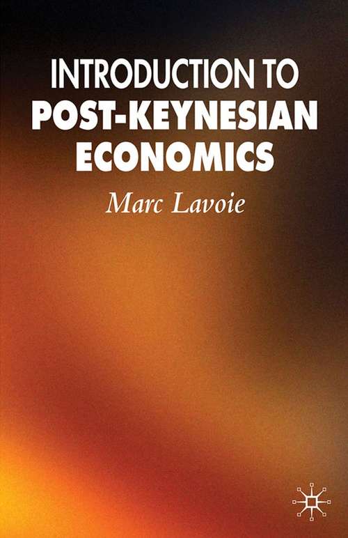 Book cover of Introduction to Post-Keynesian Economics (2009)