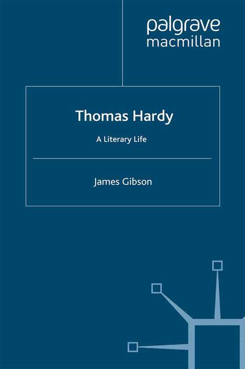 Book cover of Thomas Hardy: A Literary Life (1996) (Literary Lives)
