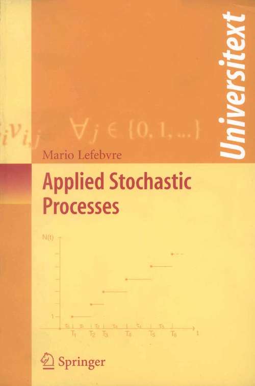 Book cover of Applied Stochastic Processes (2007) (Universitext)