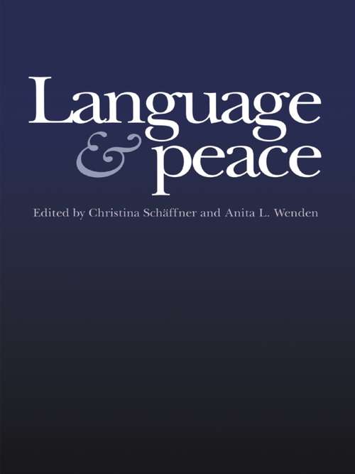Book cover of Language & Peace