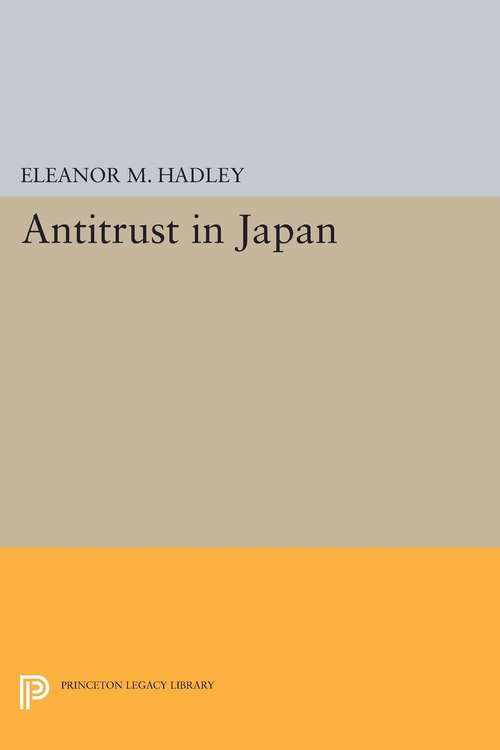Book cover of Antitrust in Japan (PDF)
