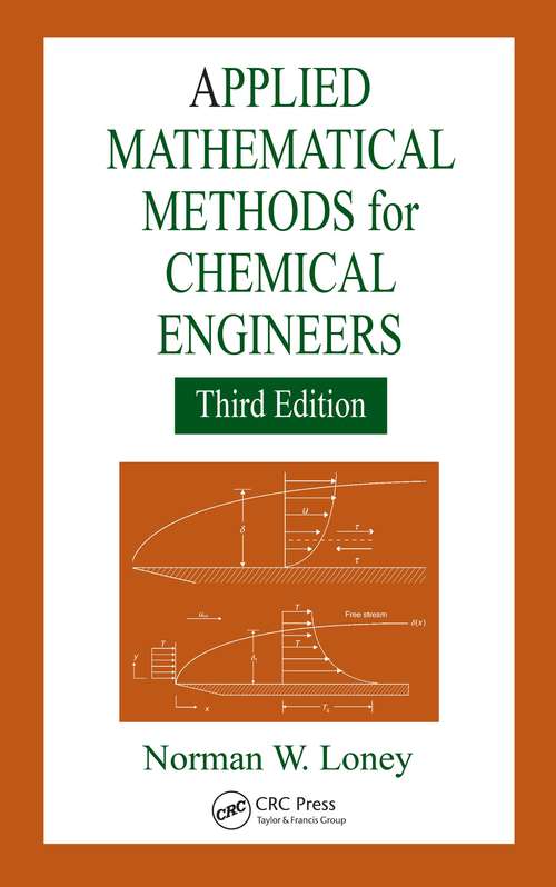 Book cover of Applied Mathematical Methods for Chemical Engineers