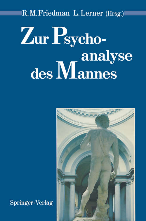 Book cover of Zur Psychoanalyse des Mannes (1991) (Psychoanalyse der Geschlechterdifferenz)