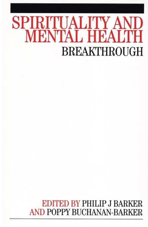 Book cover of Spirituality and Mental Health: Breakthrough