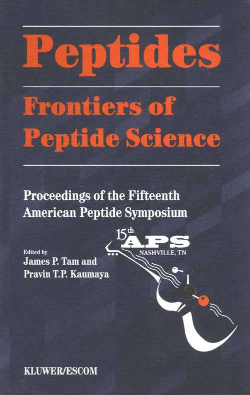 Book cover of Peptides: Frontiers of Peptide Science (1999) (American Peptide Symposia #5)