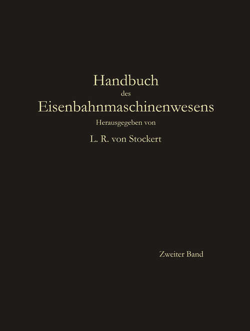 Book cover of Zugförderung (1908)