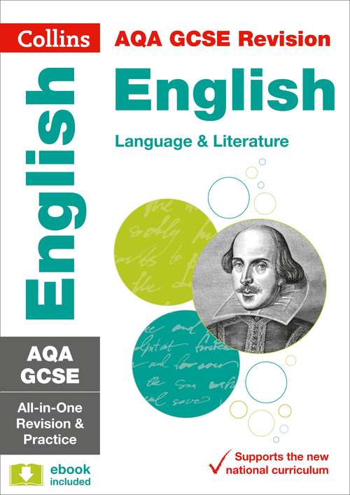 Book cover of Collins GCSE 9-1 Revision — AQA GCSE ENGLISH LANGUAGE AND ENGLISH LITERATURE ALL-IN-ONE REVISION AND PRACTICE (PDF)