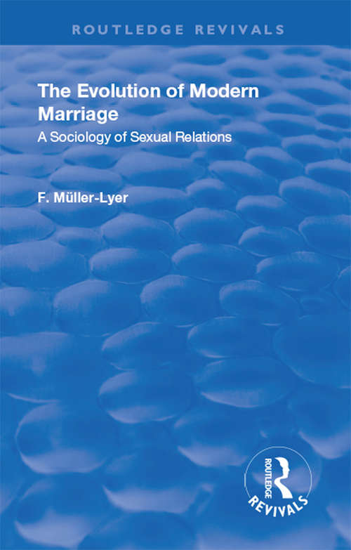 Book cover of Revival: A Sociology of Sexual Relations (Routledge Revivals)