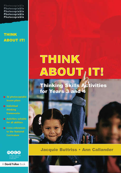Book cover of Think About It!: Thinking Skills Activities for Years 3 and 4