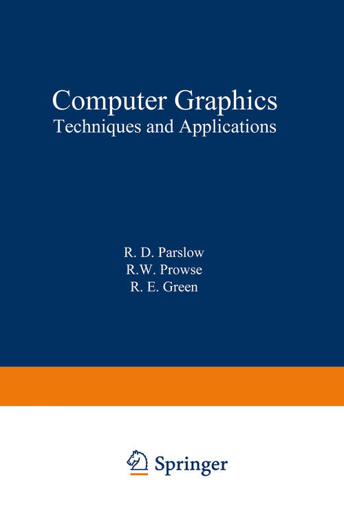 Book cover of Computer Graphics: Techniques and Applications (1969)