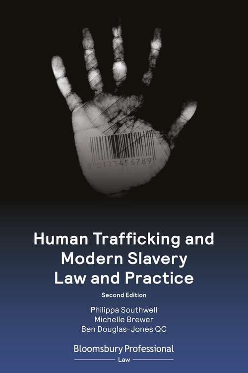 Book cover of Human Trafficking and Modern Slavery Law and Practice