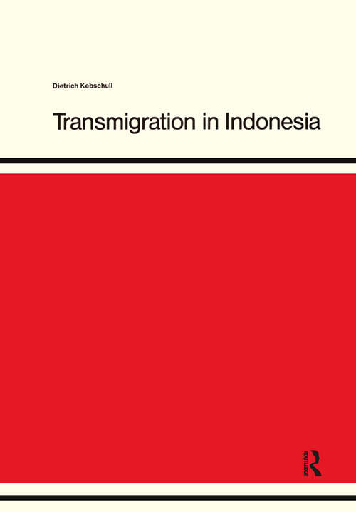 Book cover of Transmigration in Indonesia
