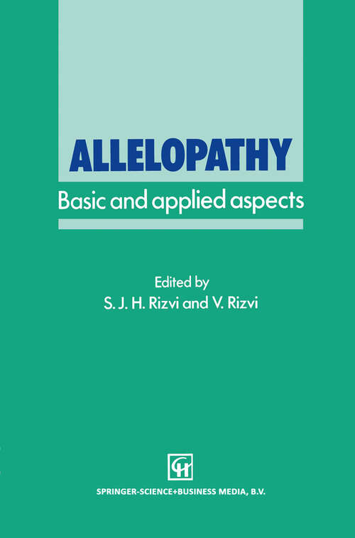Book cover of Allelopathy: Basic and applied aspects (1992)