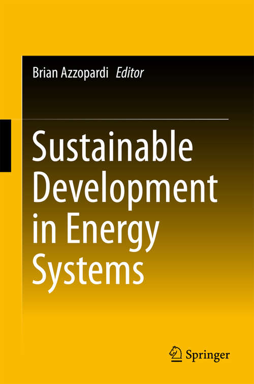 Book cover of Sustainable Development in Energy Systems
