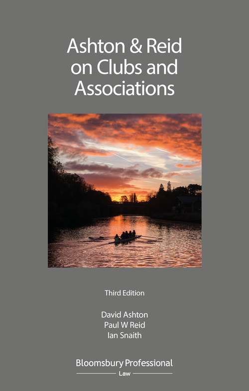 Book cover of Ashton & Reid on Clubs and Associations
