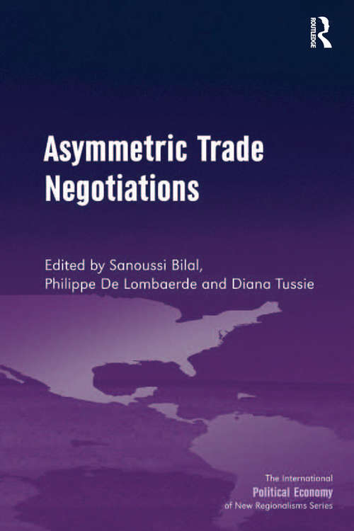Book cover of Asymmetric Trade Negotiations (New Regionalisms Series)