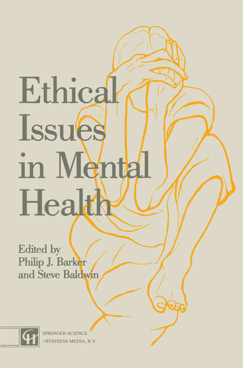 Book cover of Ethical Issues in Mental Health (1991)