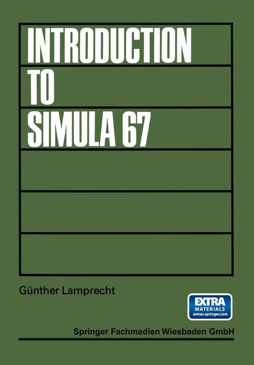Book cover of Introduction to SIMULA 67 (2nd ed. 1983)