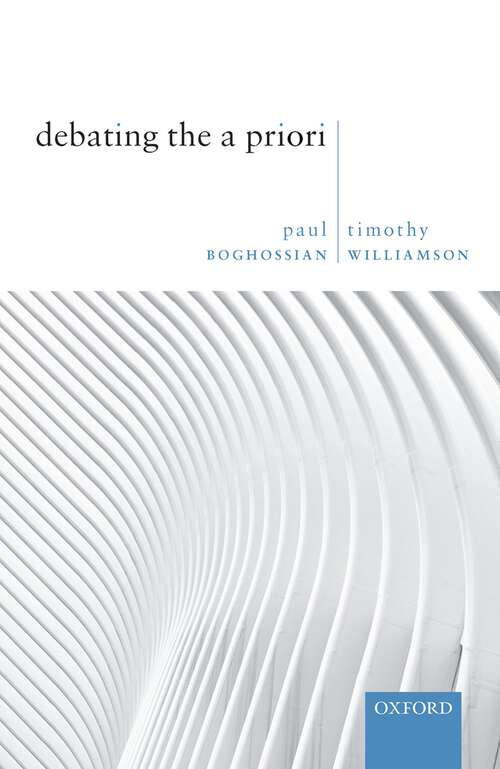 Book cover of Debating the A Priori