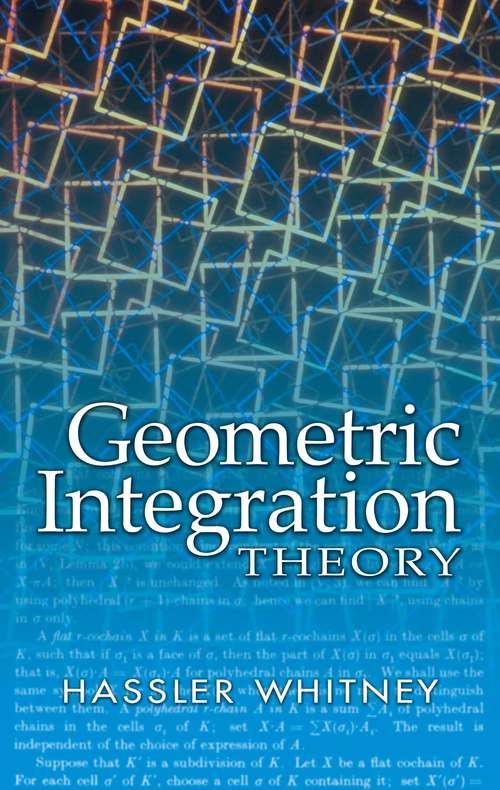 Book cover of Geometric Integration Theory