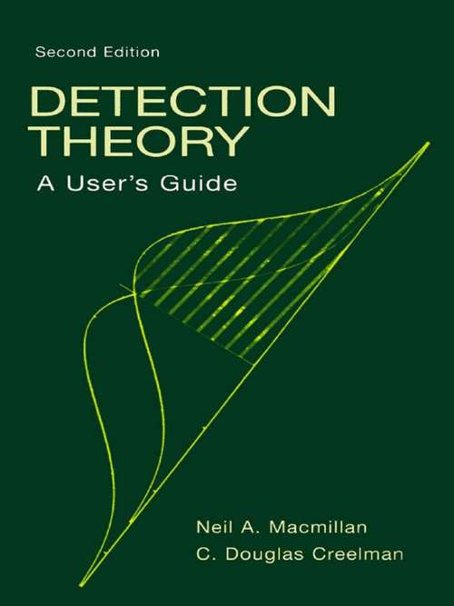 Book cover of Detection Theory: A User's Guide