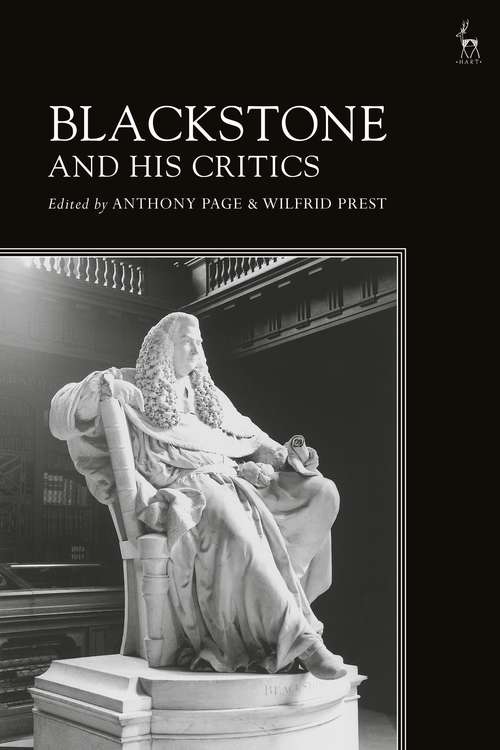 Book cover of Blackstone and His Critics