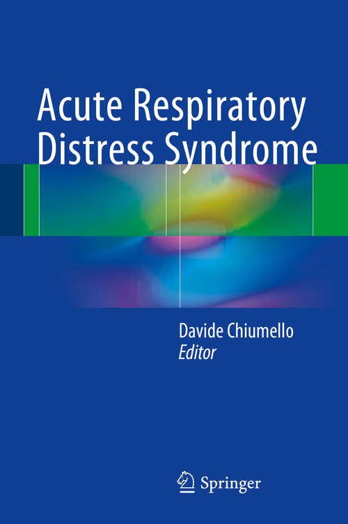 Book cover of Acute Respiratory Distress Syndrome