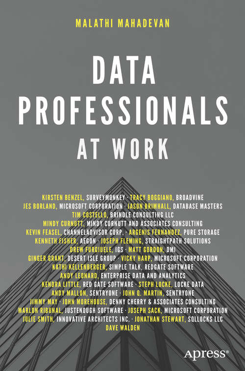 Book cover of Data Professionals at Work (1st ed.)